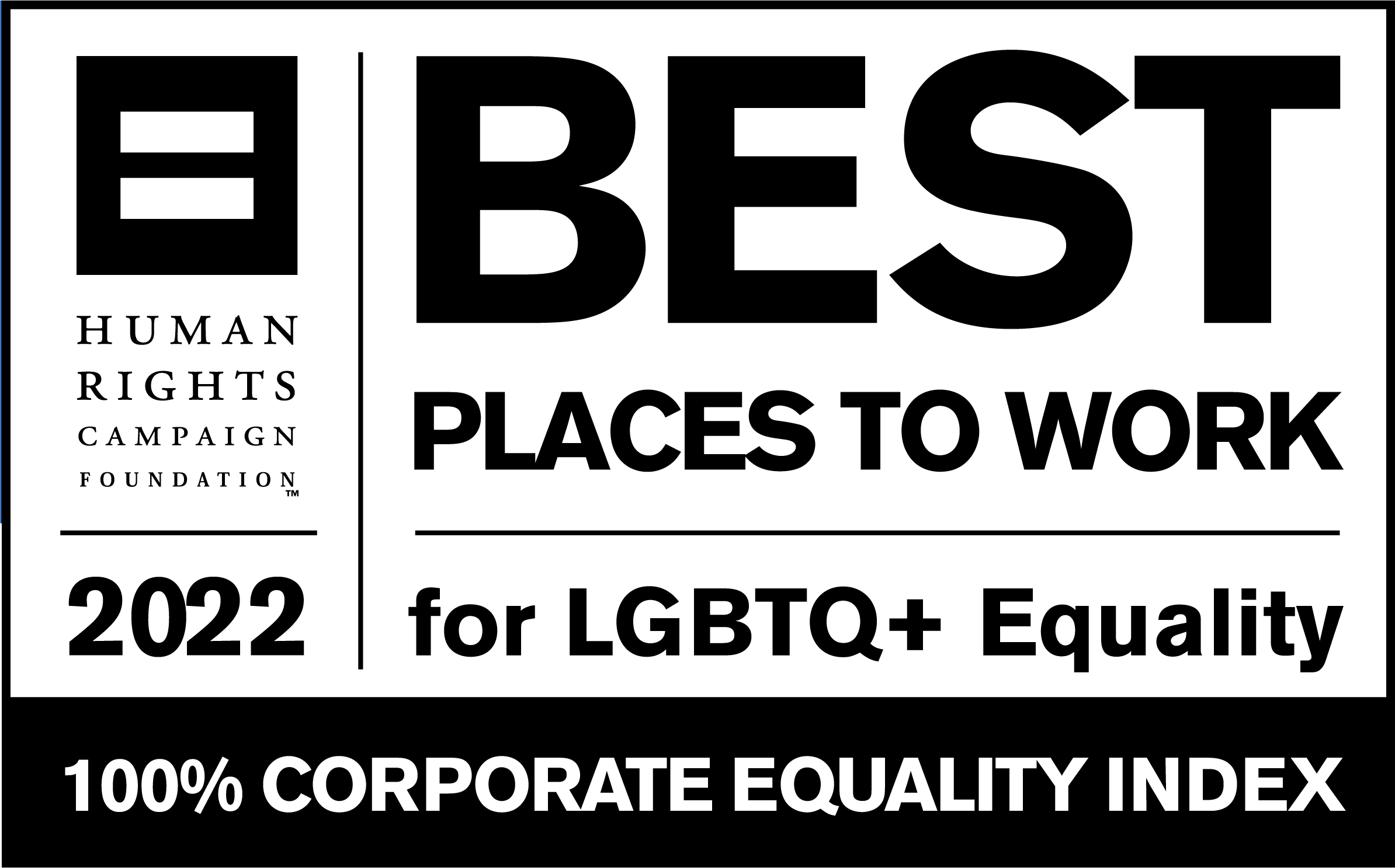 Human Rights Campaigns Best Places to Work for LGBTQ Equality, 100% Corporate Equality Index 2018