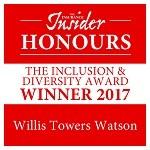 Insurance Insider Honours The Inclusion and Diversity Award Winner 2017 Willis Towers Watson