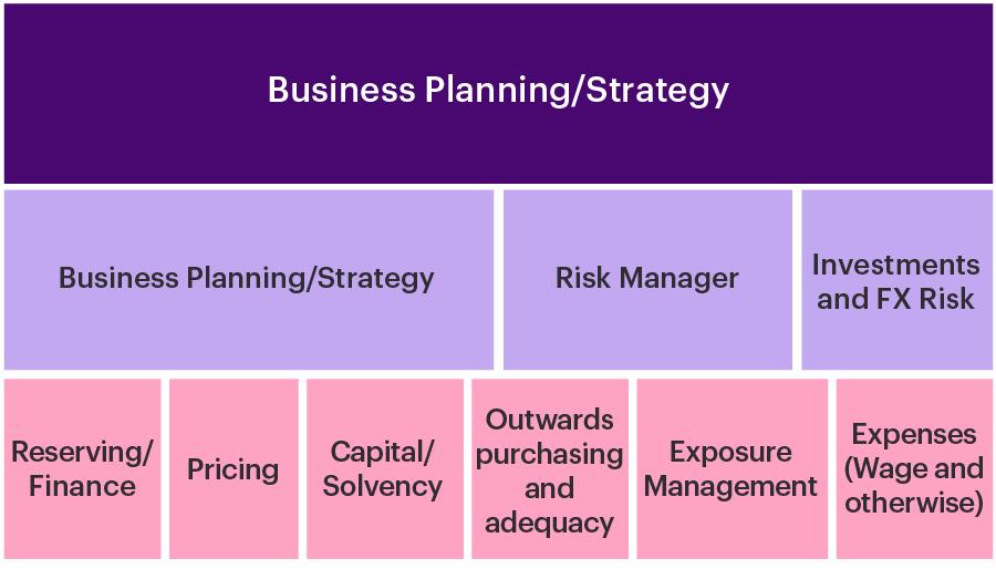 A chart showing the different ways inflation could affect insurers’ business planning, strategy and forecasting.