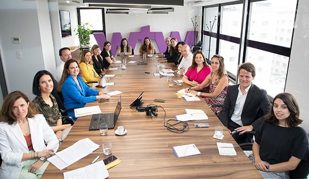 Os representantes das várias empresas que estiveram presentes