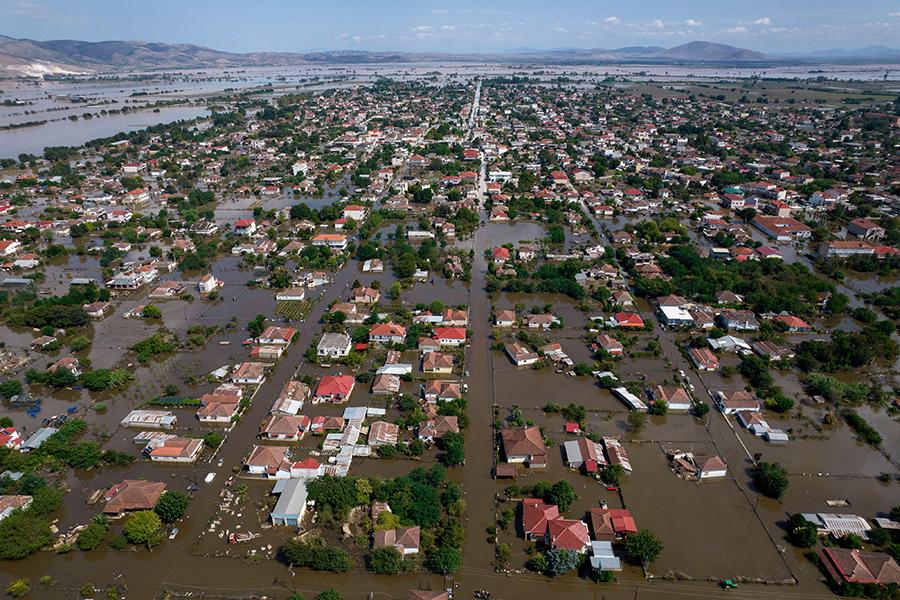 Photo of flooding in Karditsa, Greece on 8 September 2023