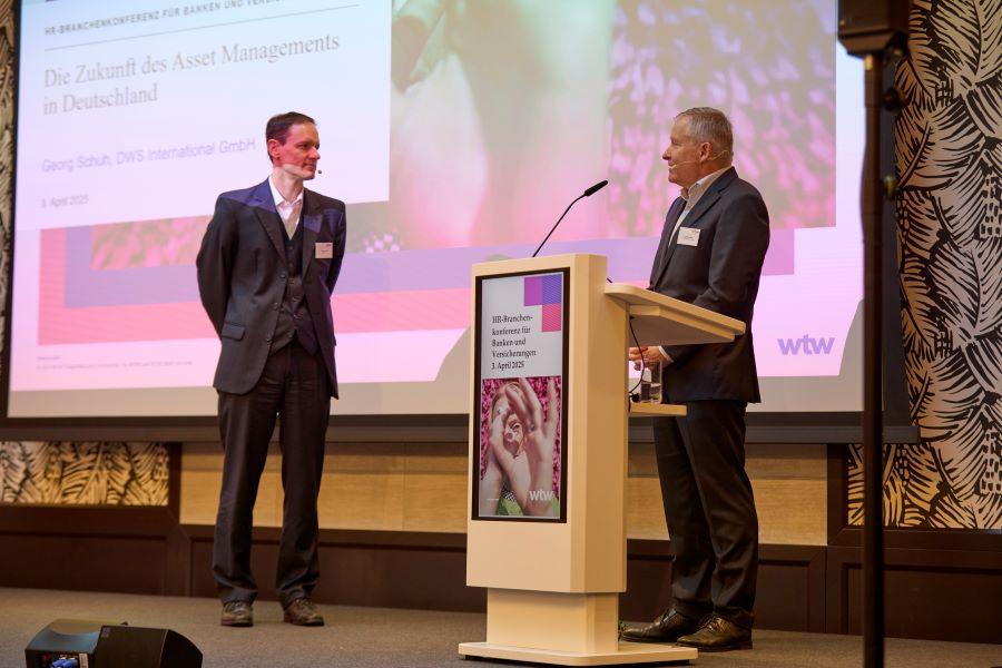 Georg Schuh, DWS, bei der HR-Branchenkonferenz 2025.