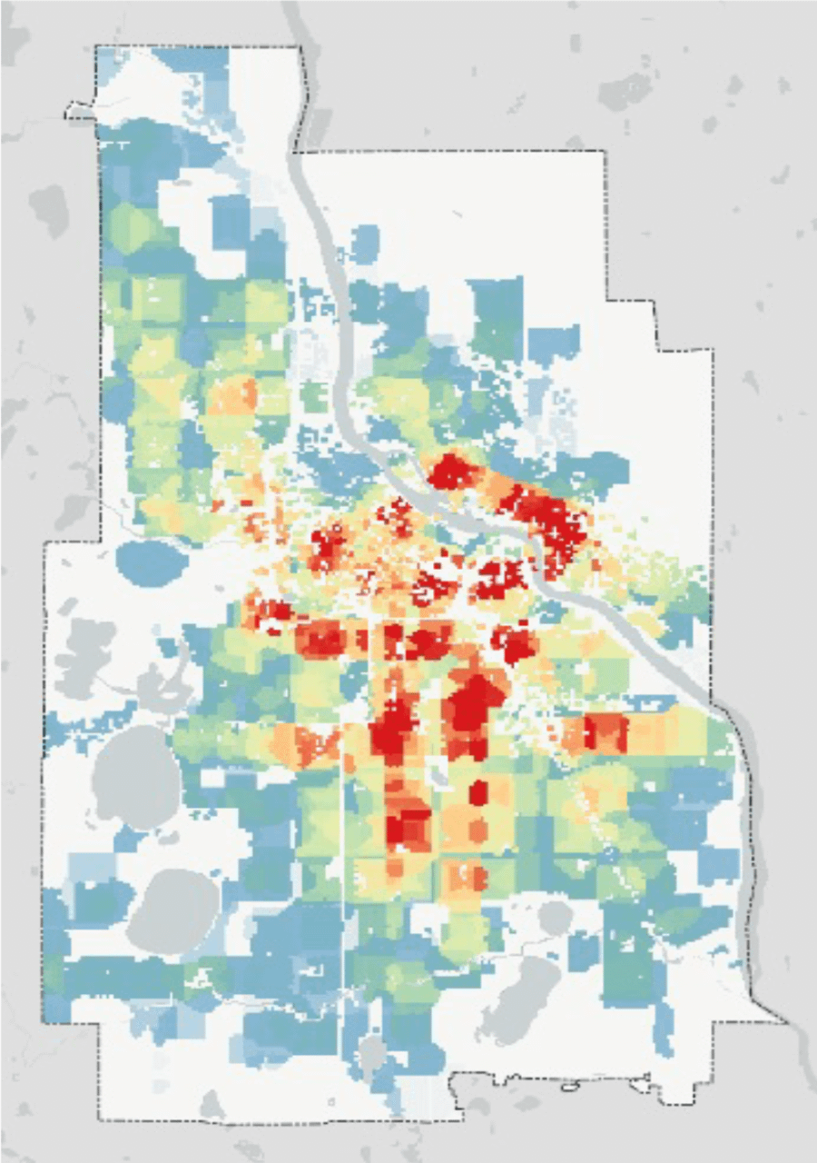 SRCC Risk Map for Minneapolis