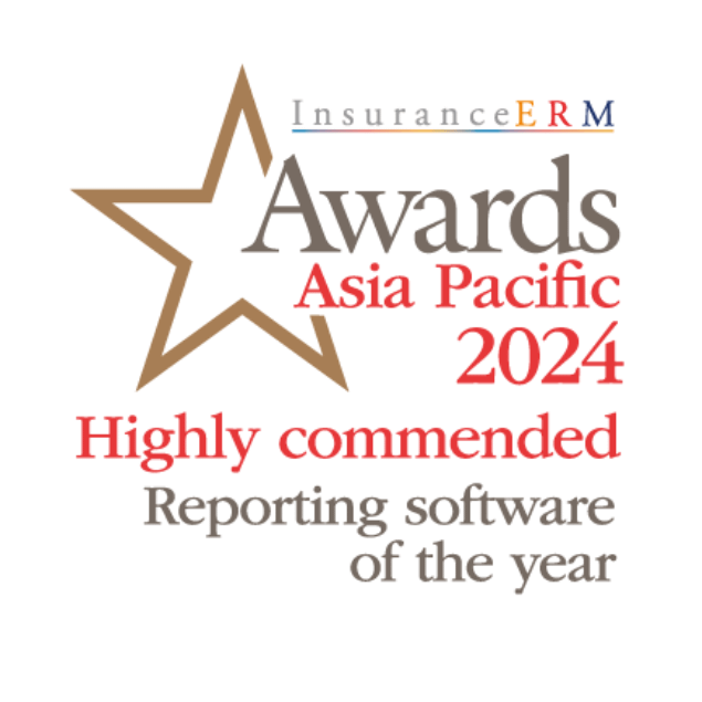 InsuranceERM Awards Asia Pacific 2024 Highly commended Reporting software of the year logo