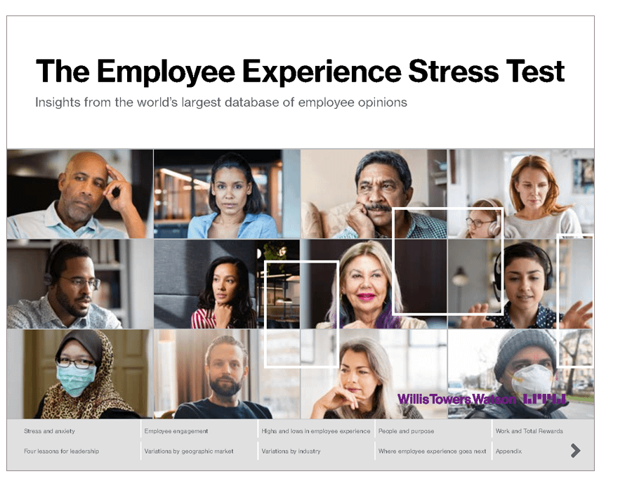 Report cover image of The Employee Experience Stress Test