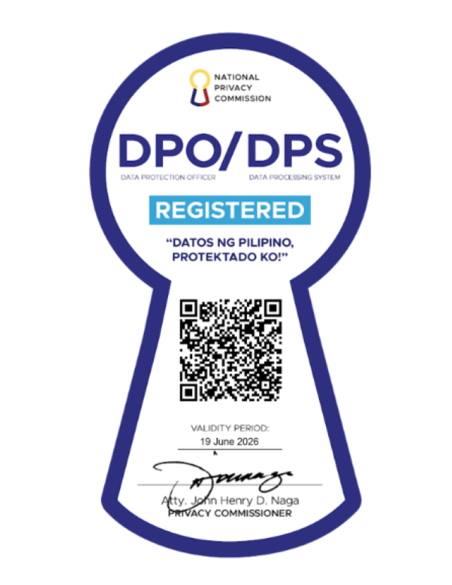 WTW Philippines 2025 NPC - Seal of Registration