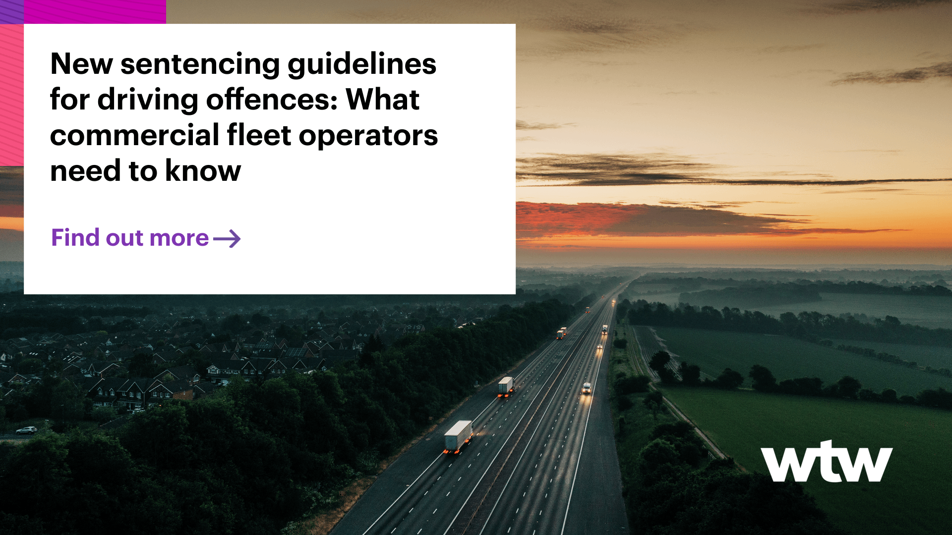 New sentencing guidelines for driving offences WTW