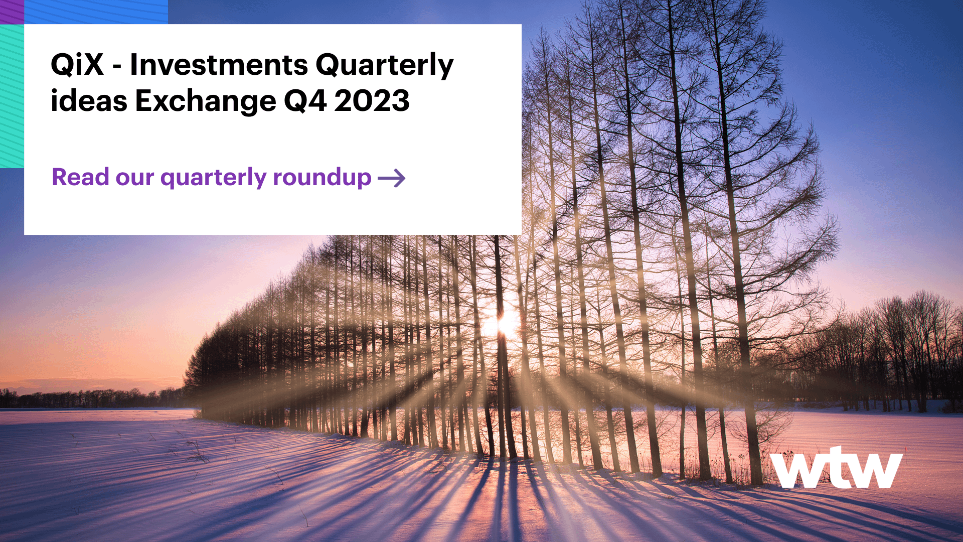 QiX Investments Quarterly ideas Exchange Q4 2023 WTW