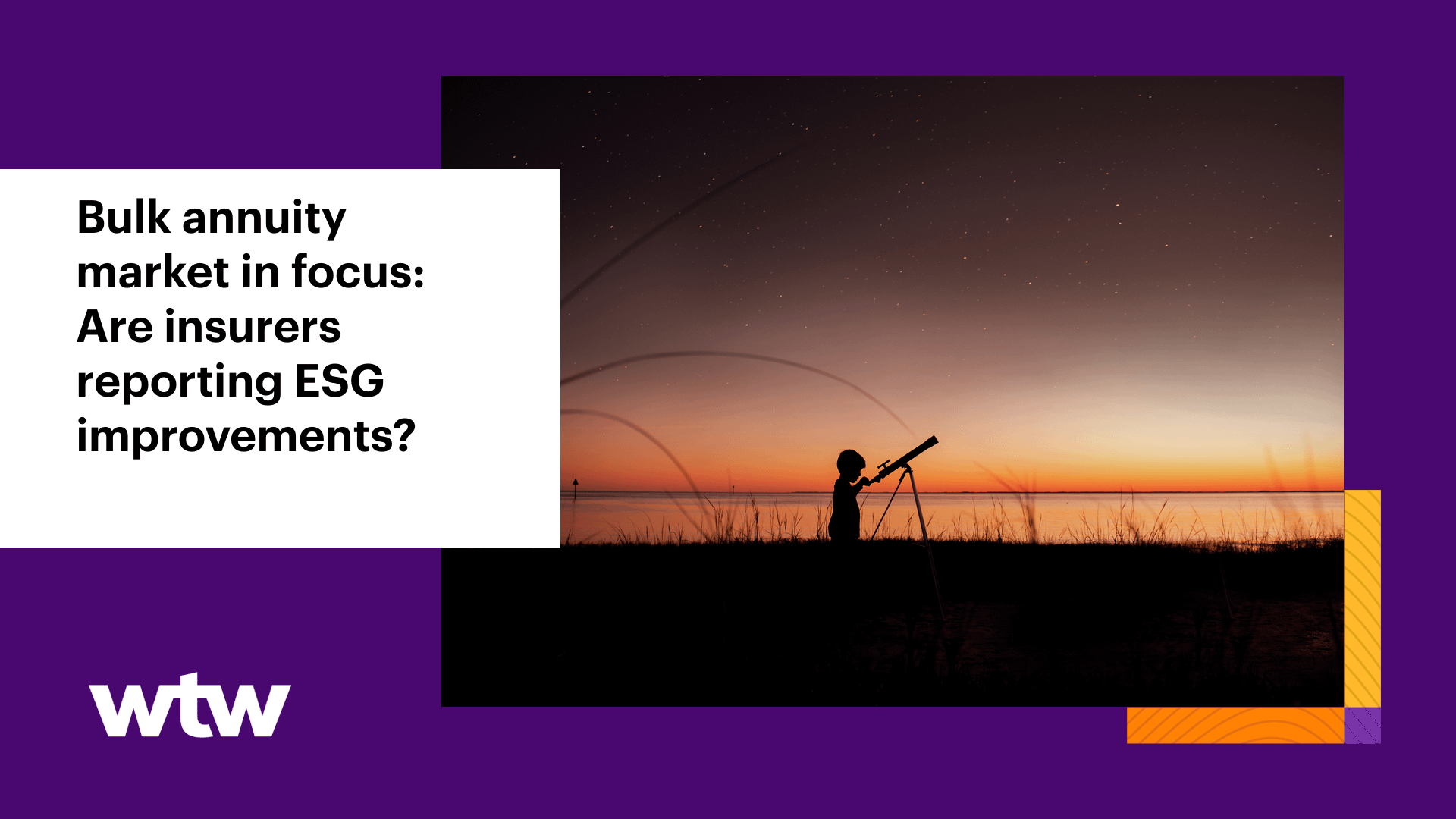 Bulk annuity market in focus Are insurers reporting ESG improvements