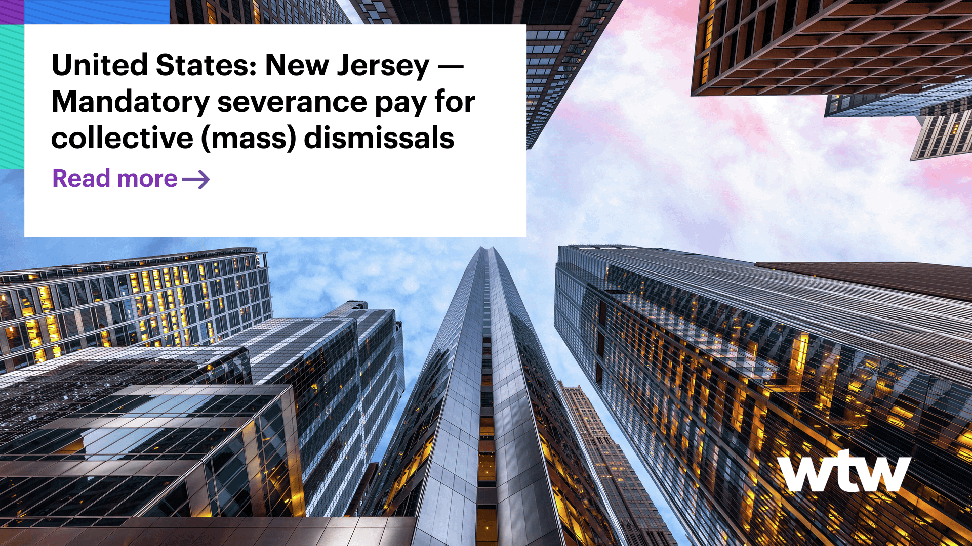 United States: New Jersey — Mandatory severance pay for collective 
