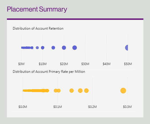 Screenshot of Placement summary