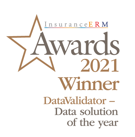 Digital Award Image showing DataValidator won Data Solution of the year in 2021