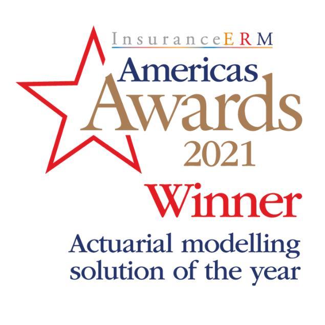InsuranceERM America Awards 2021 Winner Actuarial modelling solution of the year logo