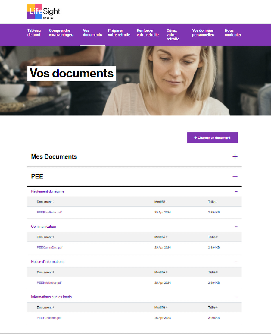 Découvrez la bibliothéque d'information disponible sur LifeSight 