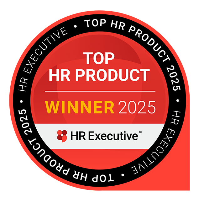 HR Tech Product of the Year 2025 award badge