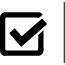 Icon: check box with a tick
