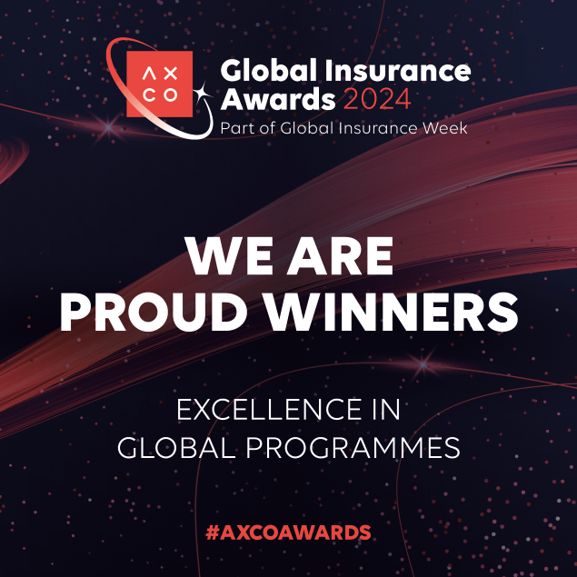 WTW award win for the 2024 Axco Global Insurance Awards in the Excellence in Global Programmes category