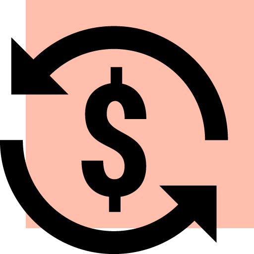 Currency exchange mand icon